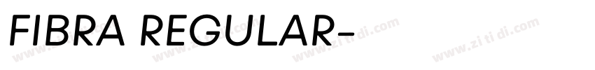 FIBRA REGULAR字体转换